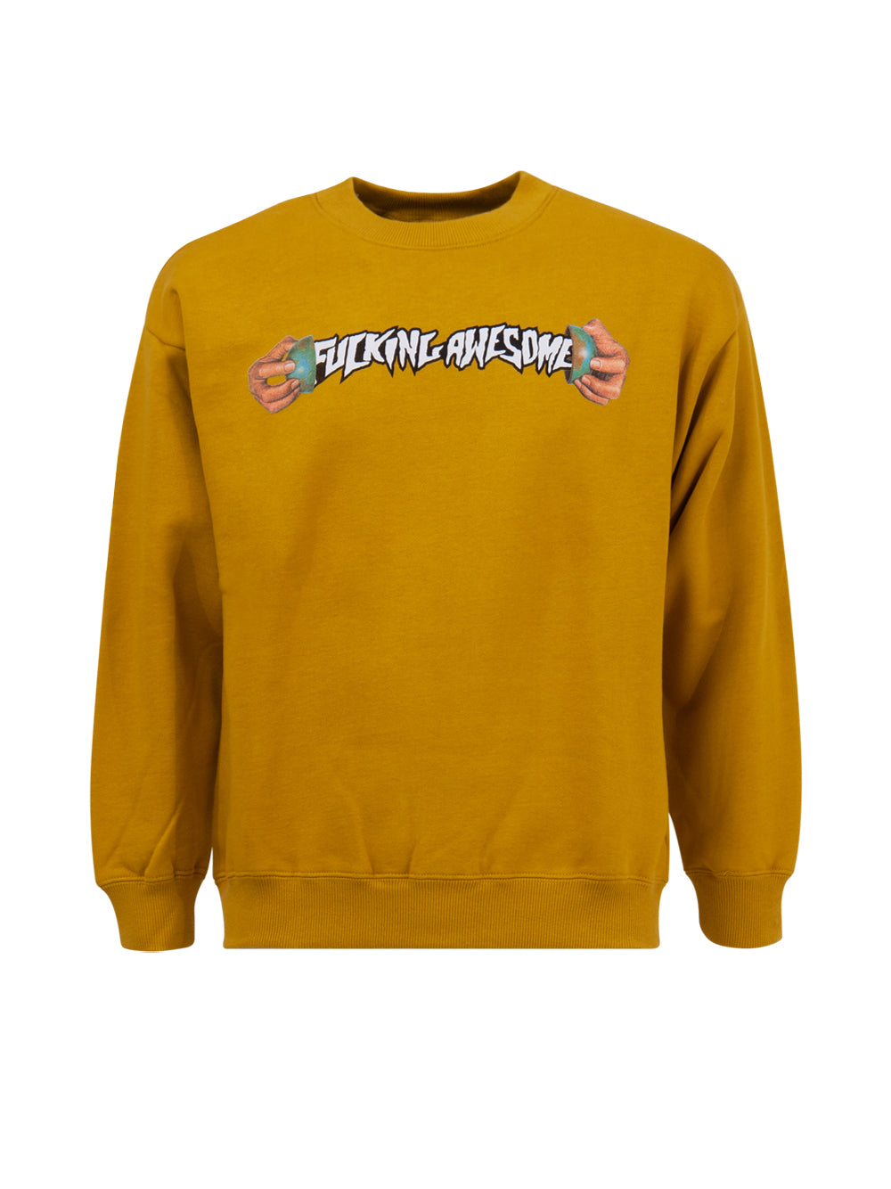 Fucking Awesome WORLD CUP CREWNECKMUSTARD