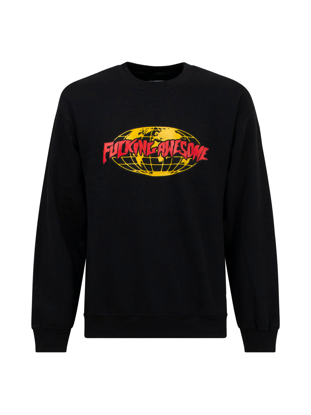 Fucking Awesome FA WORLD LOGO CREWNECKBLK