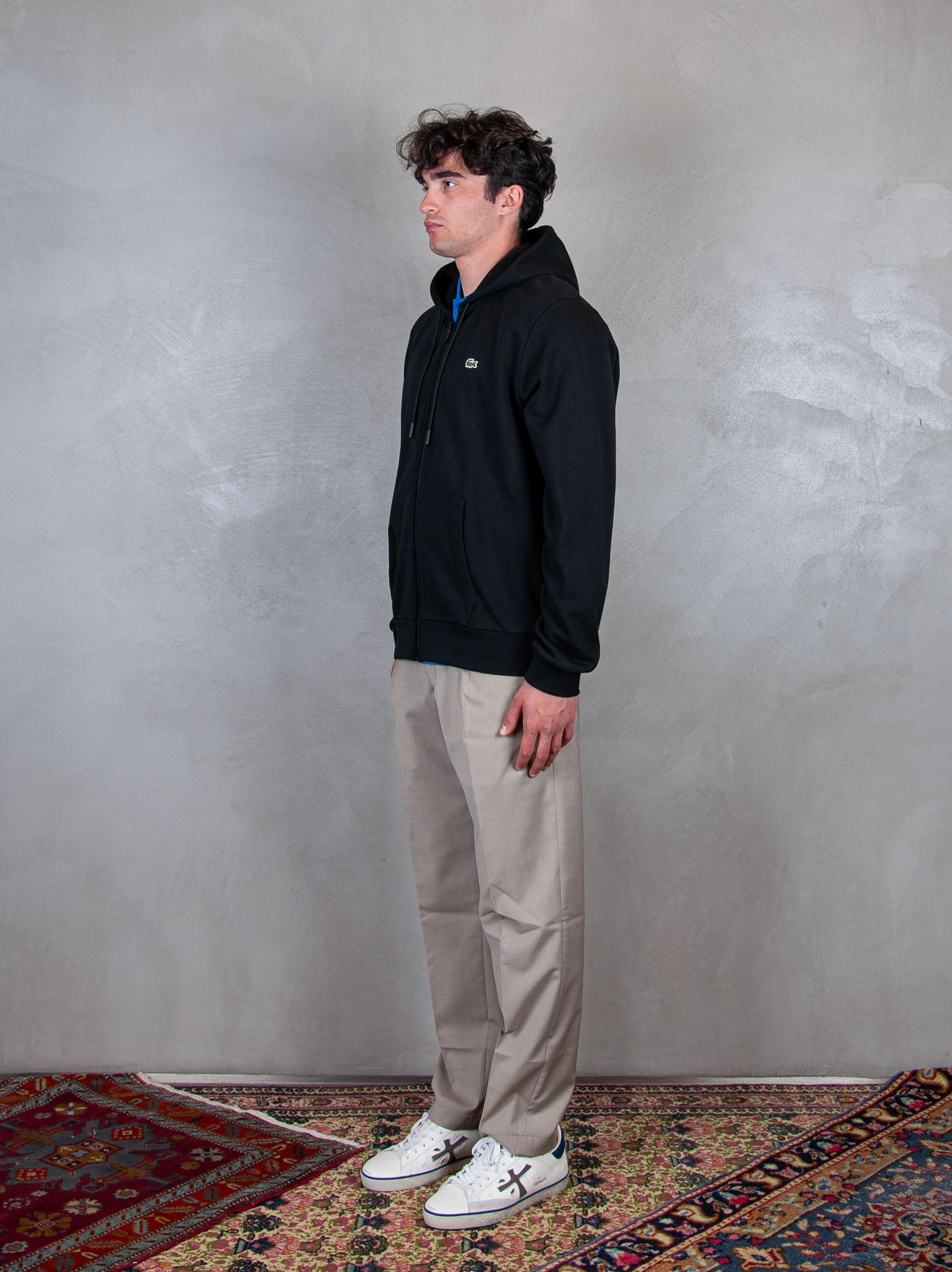 Felpa Cappuccio Zip SH9809 031 Lacoste