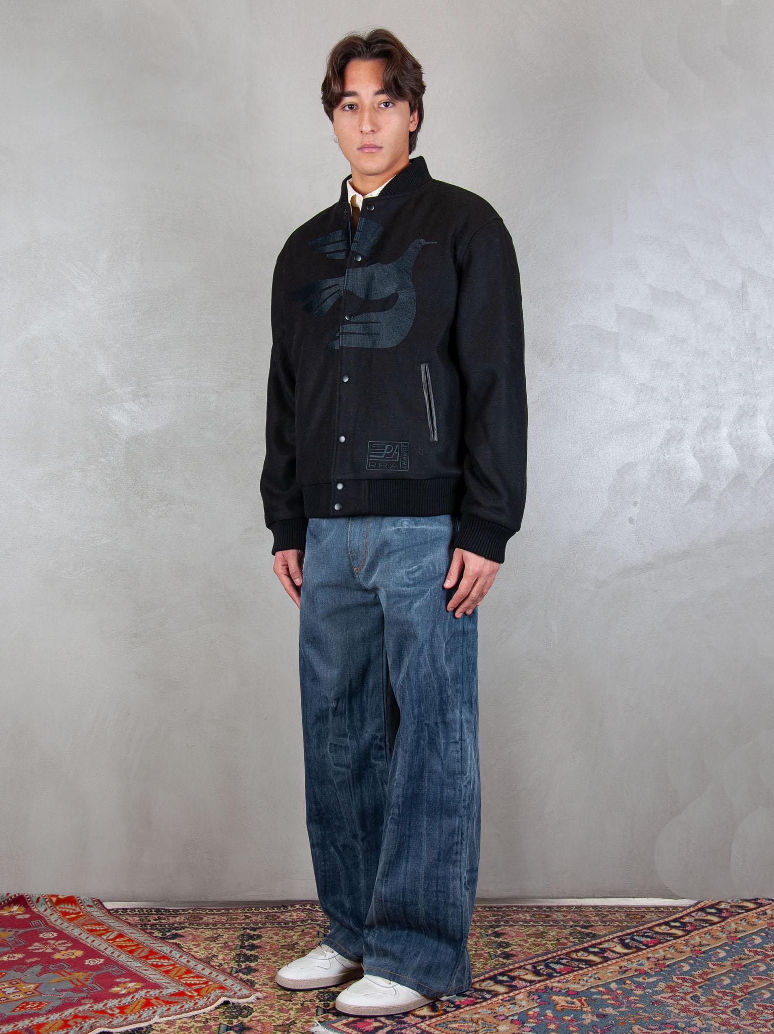 Not Movie Quality varsity jacket 54365 BLACK Parra
