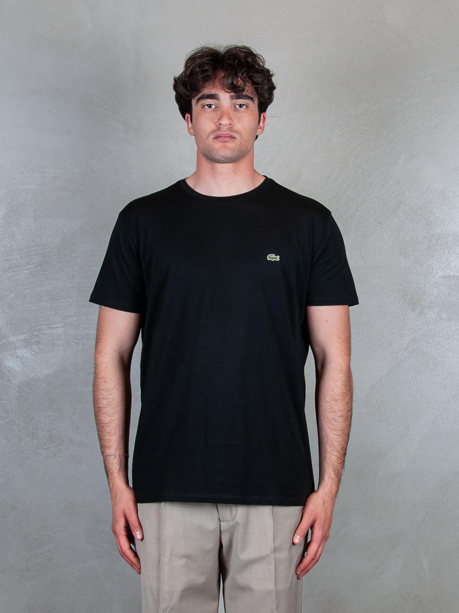 T-Shirt in cotone Pima TH6709 031 Lacoste