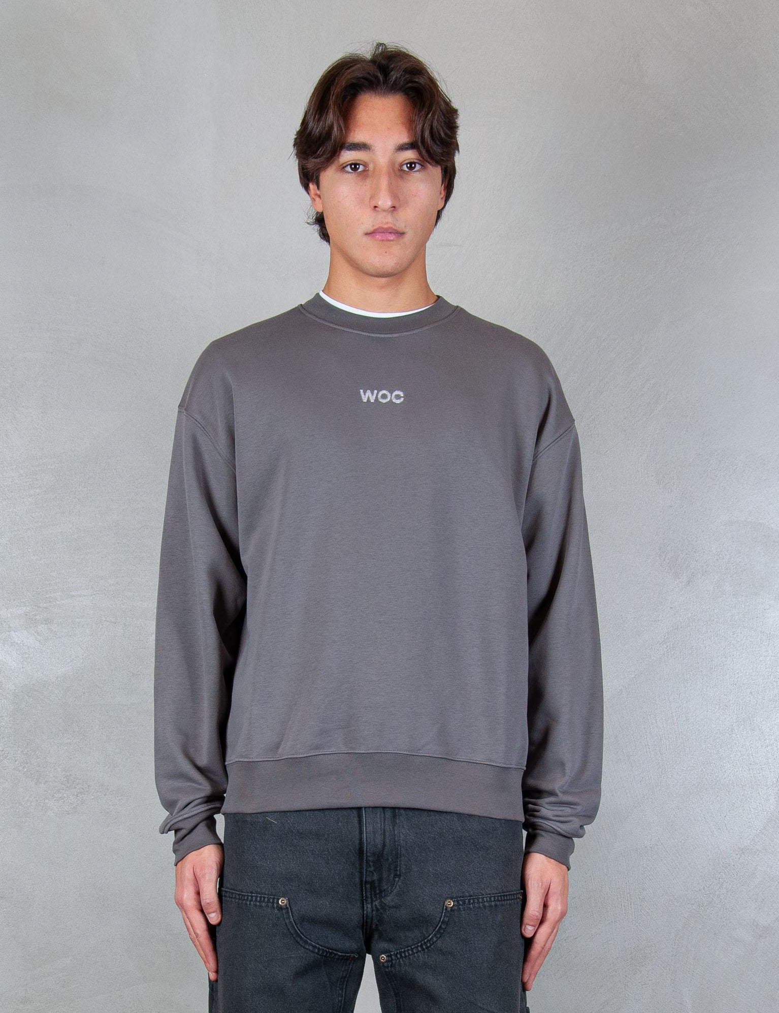 Atlanta crewneck SW021FL GRIGIO WOC