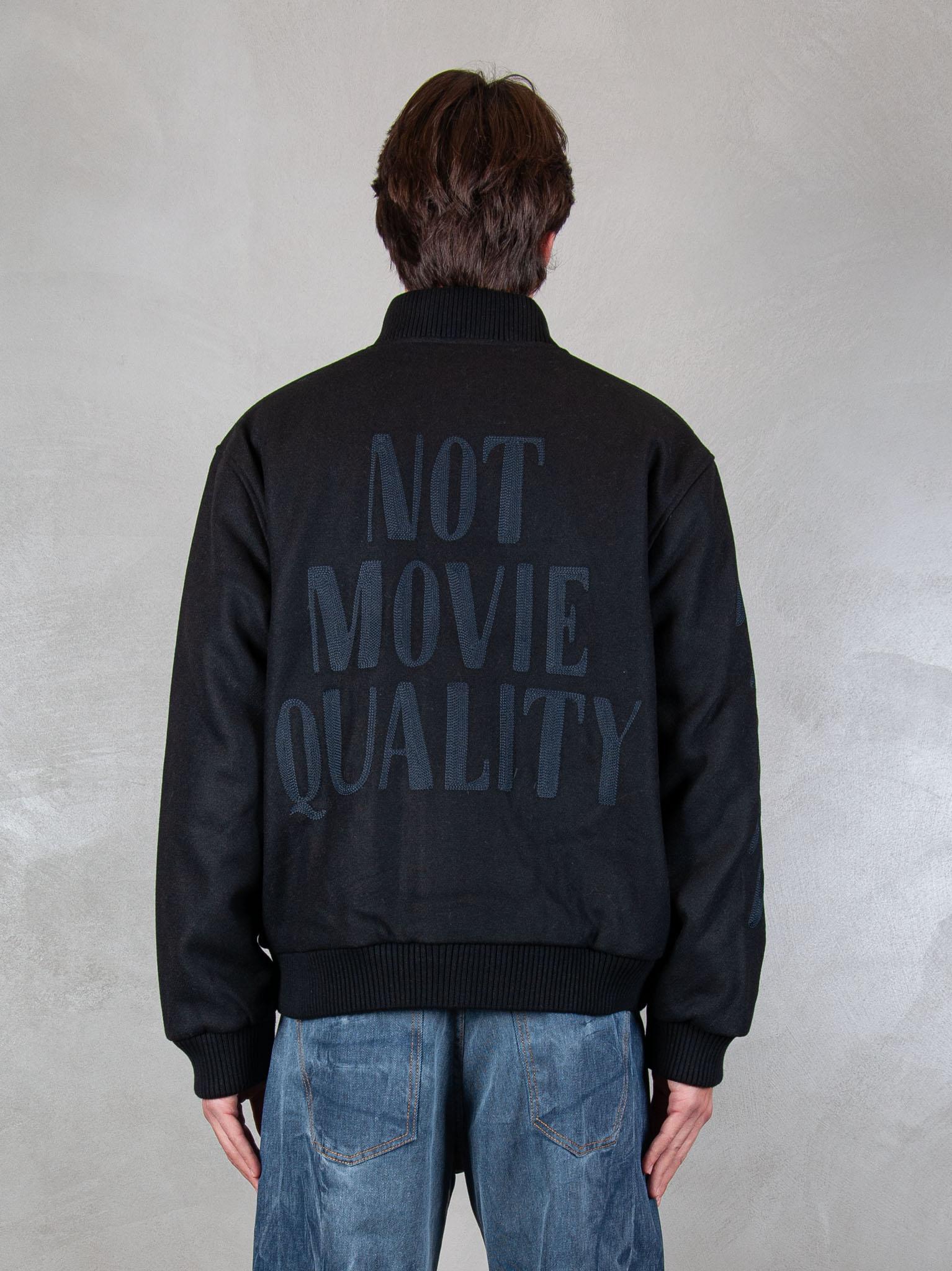 Not Movie Quality varsity jacket 54365 BLACK Parra
