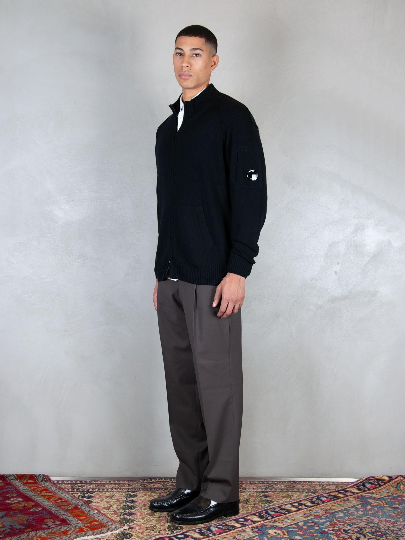 Lambswool zip KN708A-110149A 999 C.P. company