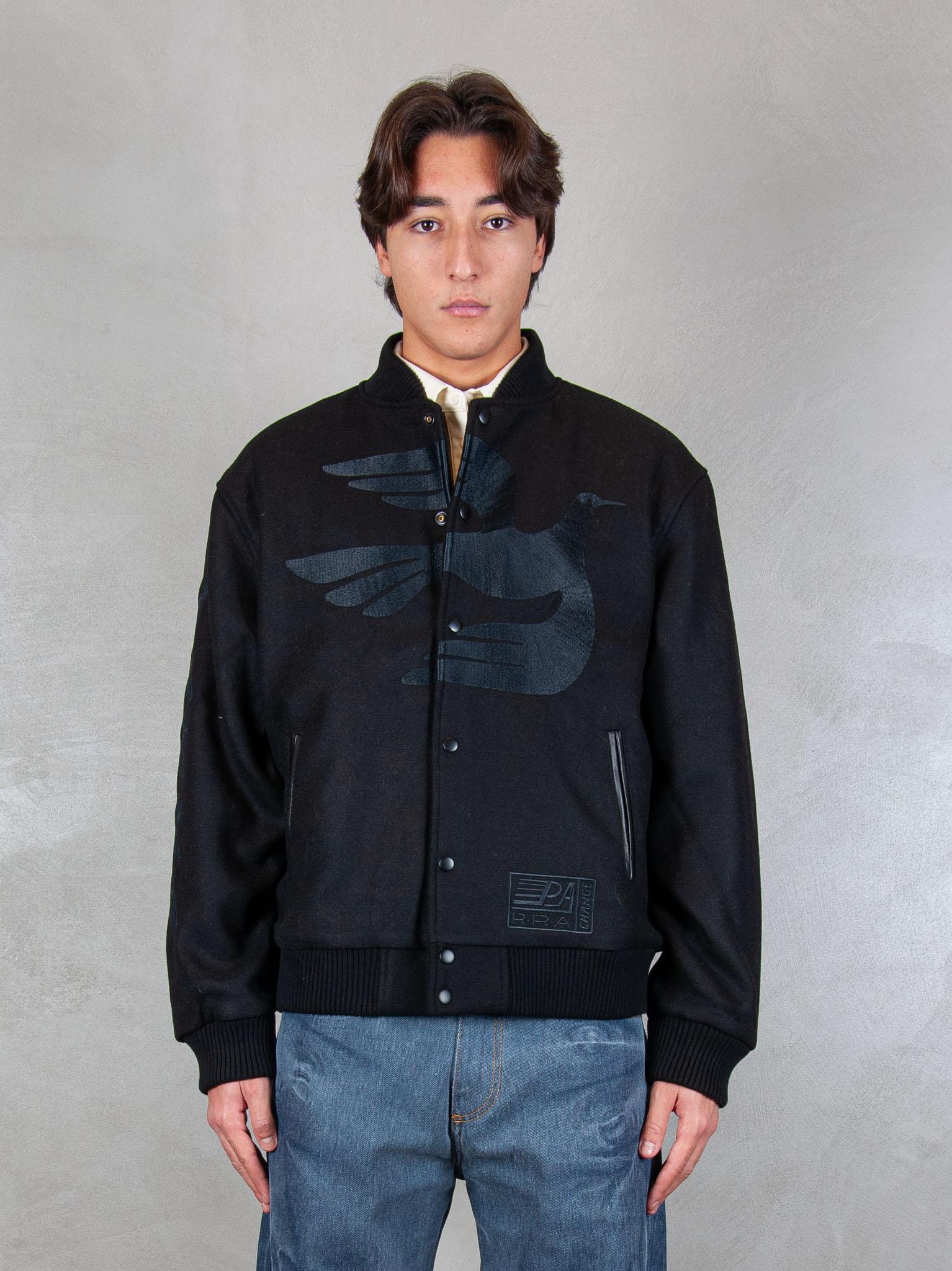 Not Movie Quality varsity jacket 54365 BLACK Parra
