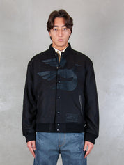 Not Movie Quality varsity jacket 54365 BLACK Parra