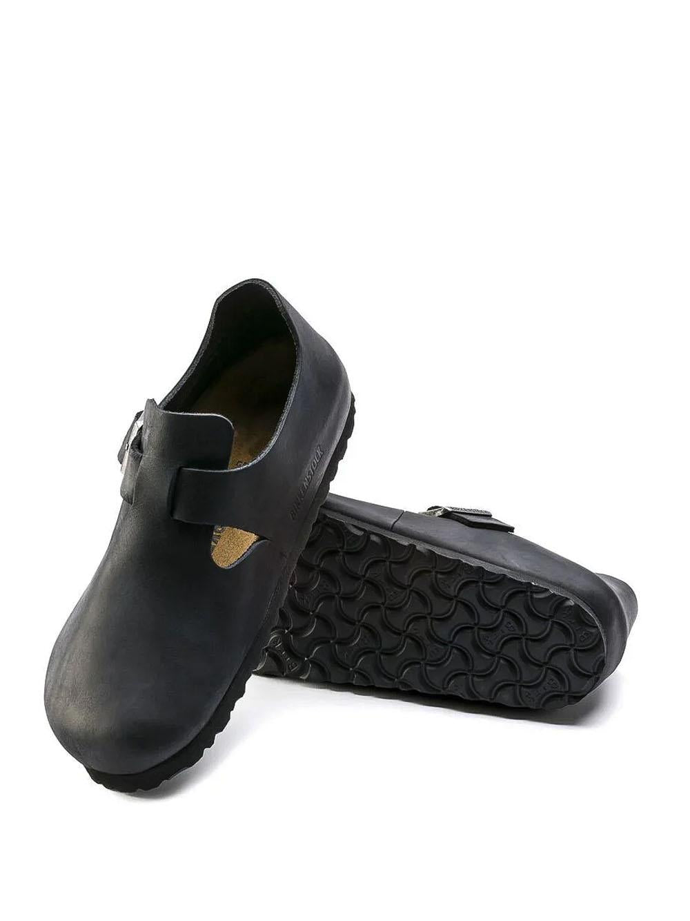 London LONDON OILED LTHR-BLACK Birkenstock