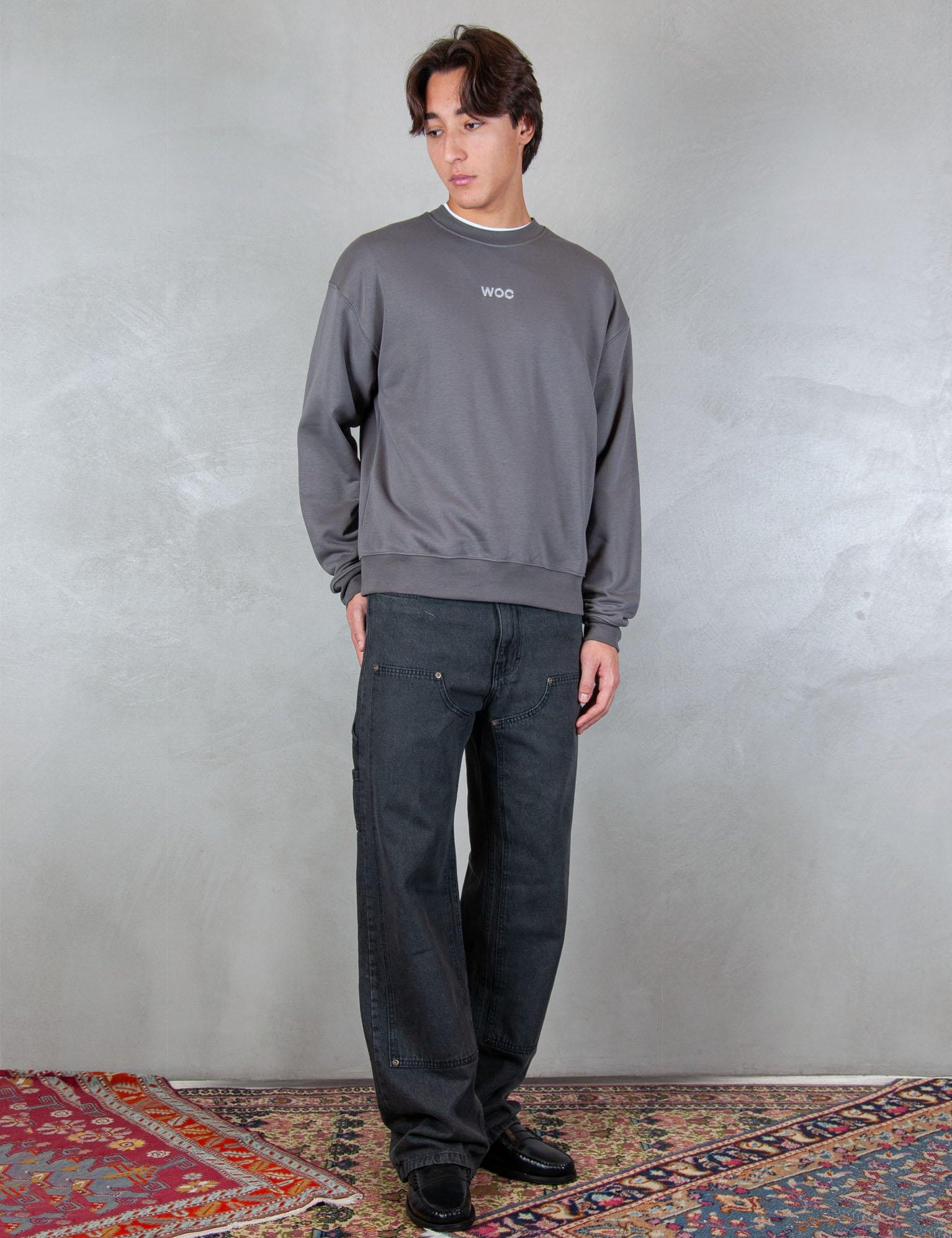 Atlanta crewneck SW021FL GRIGIO WOC
