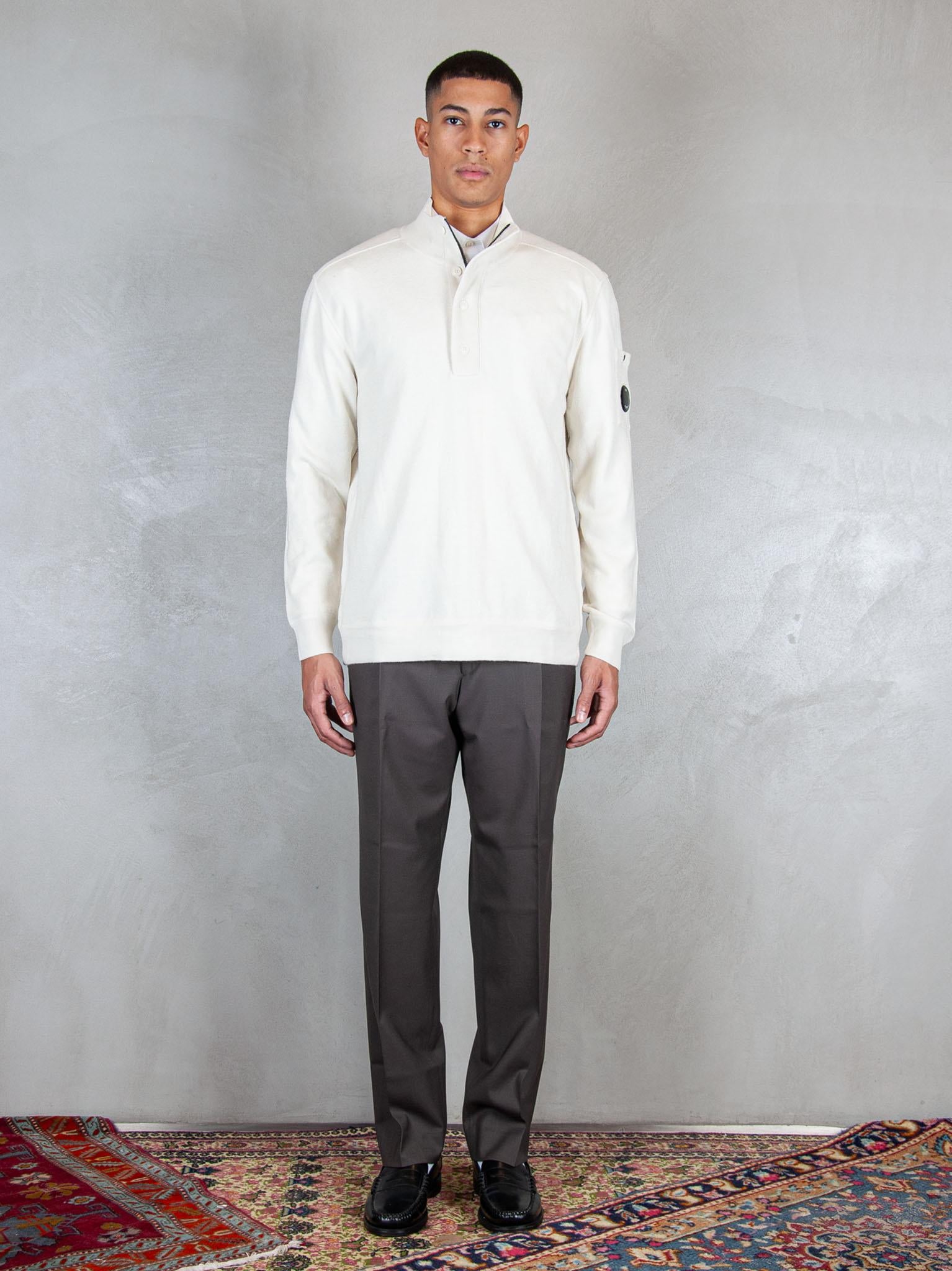 Wool Felted polo KN199A-110468A 103 C.P. company