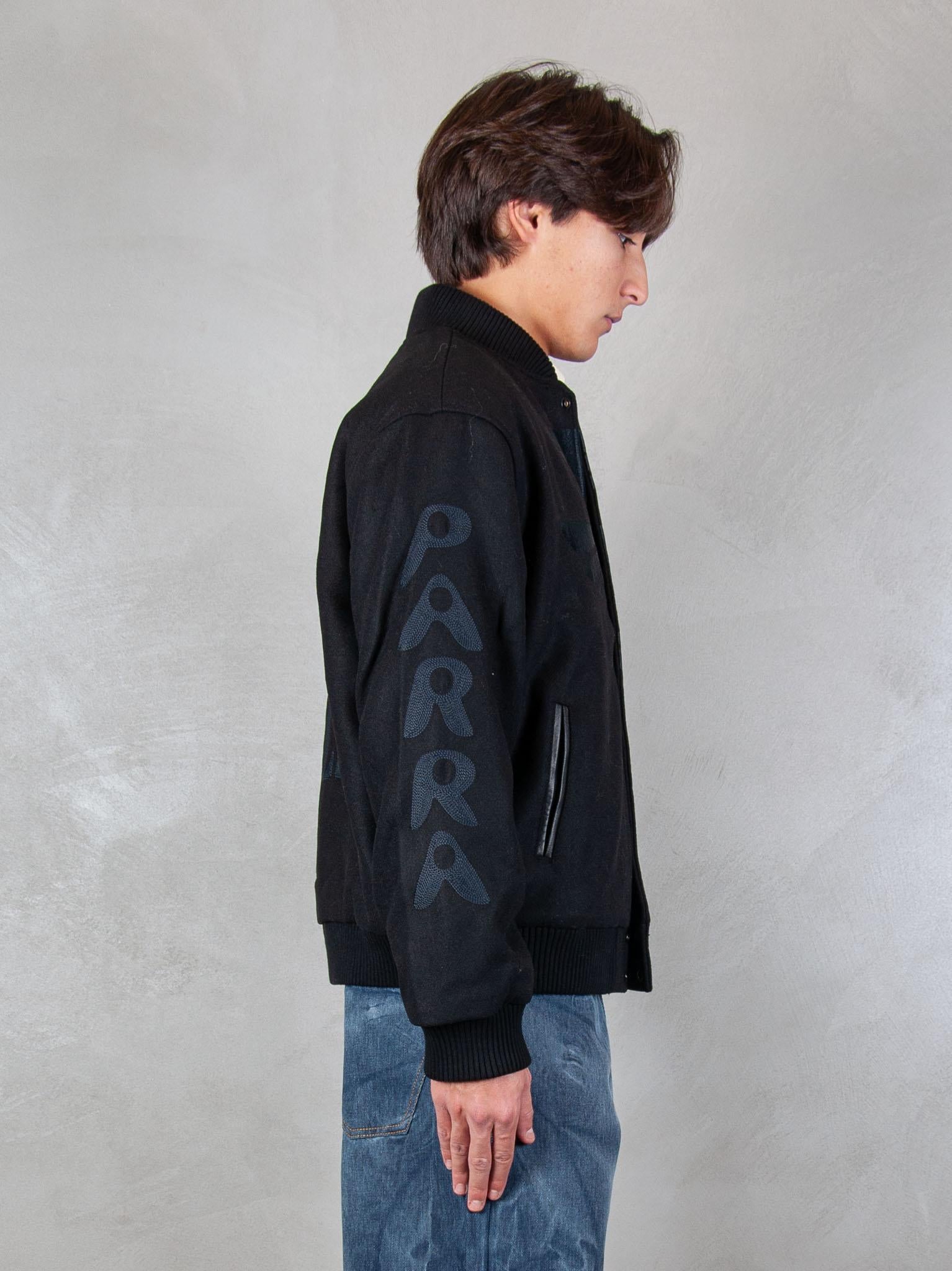 Not Movie Quality varsity jacket 54365 BLACK Parra