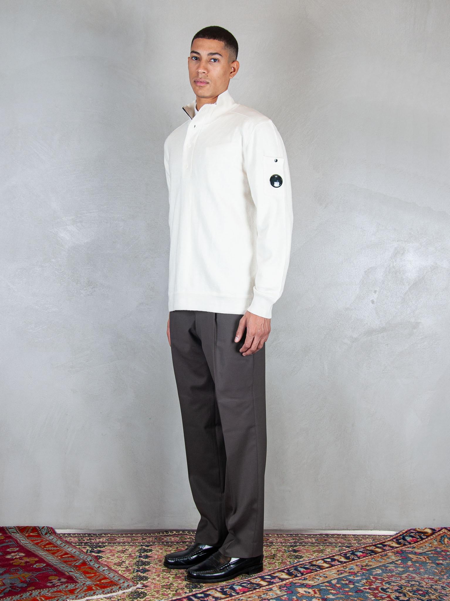 Wool Felted polo KN199A-110468A 103 C.P. company