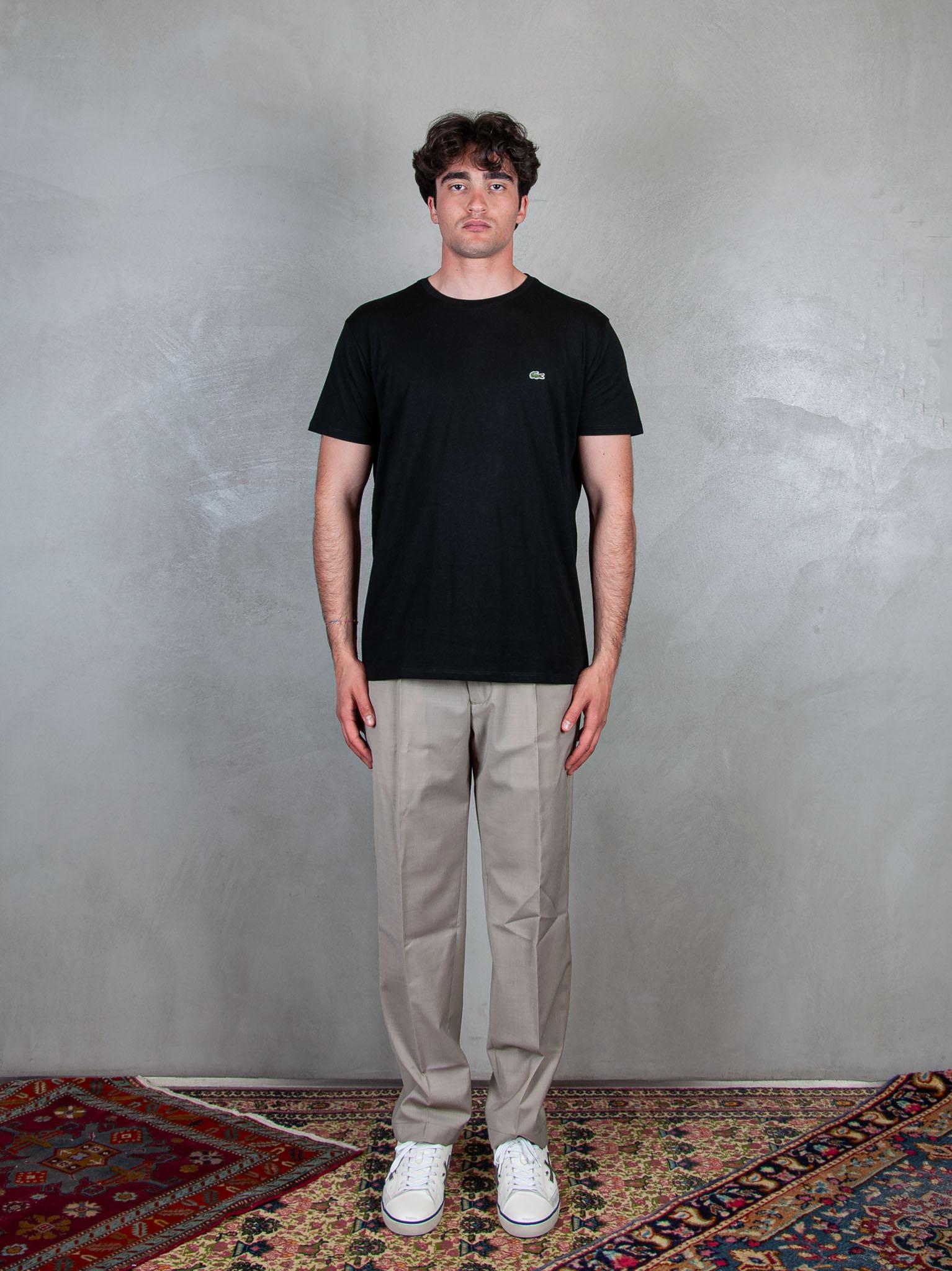 T-Shirt in cotone Pima TH6709 031 Lacoste