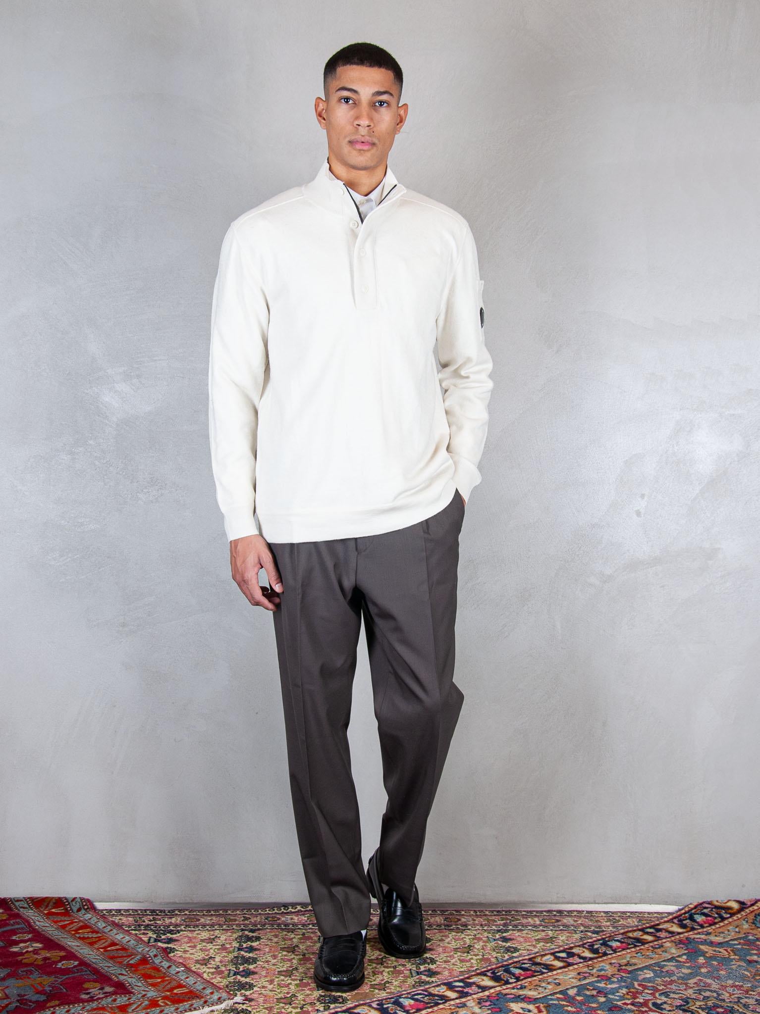 Wool Felted polo KN199A-110468A 103 C.P. company