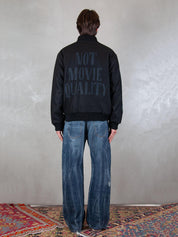 Not Movie Quality varsity jacket 54365 BLACK Parra