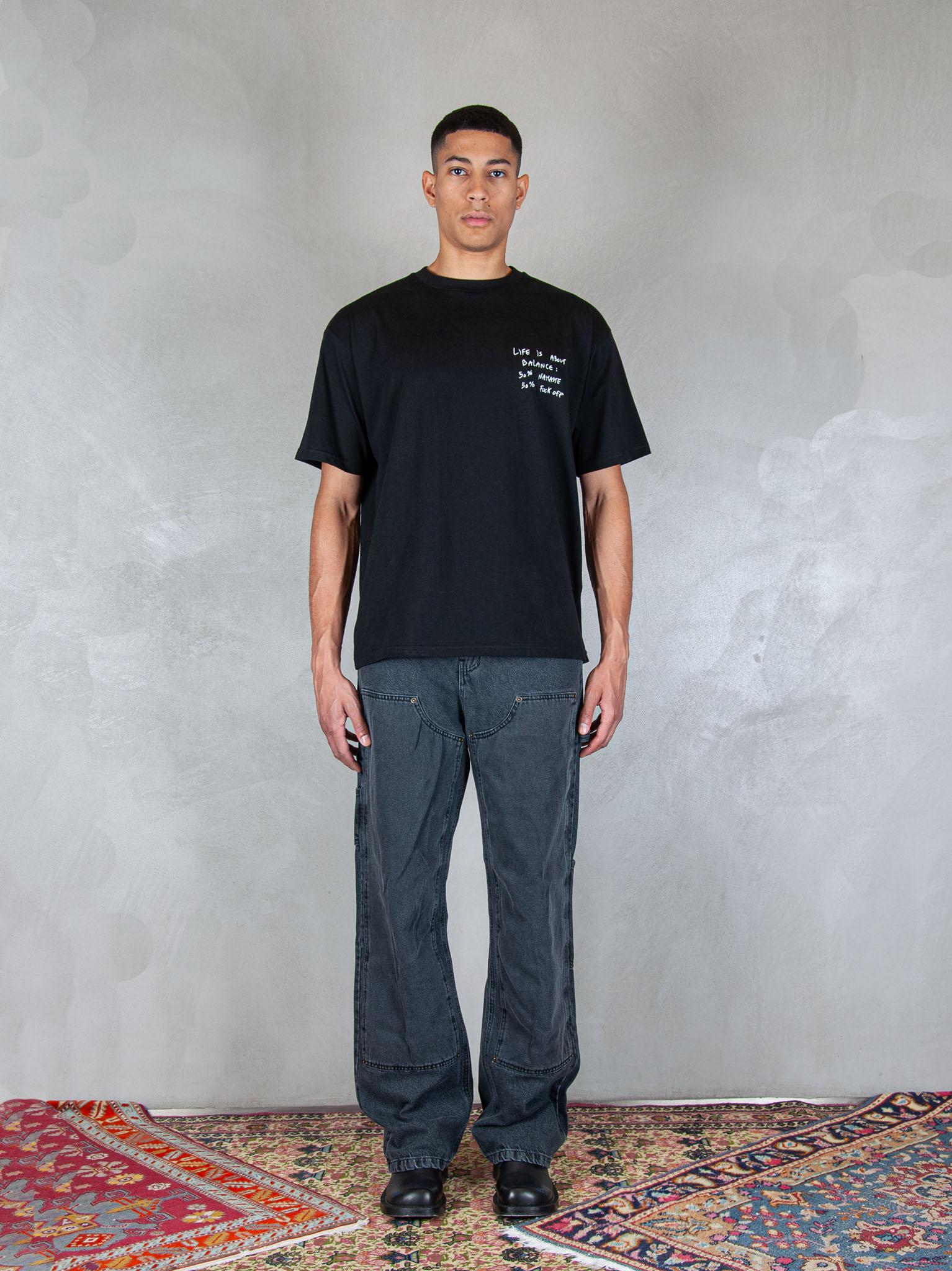 Work Double Knee WORK BLK Hi Five