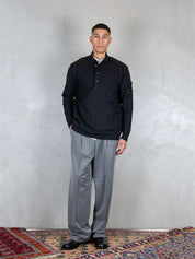 Wool Felted polo KN199A-110468A 999 C.P. company