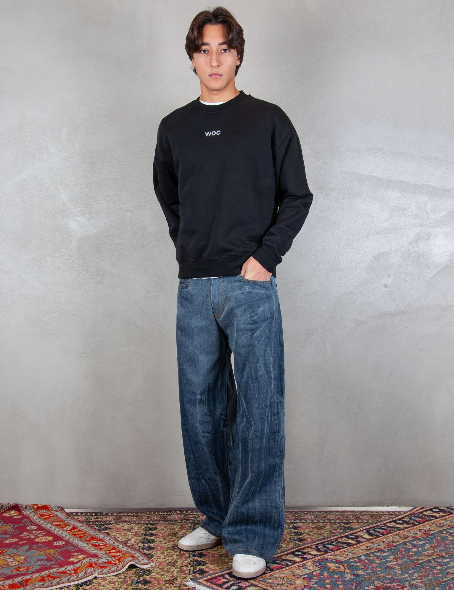 Atlanta crewneck SW021FL NERO WOC