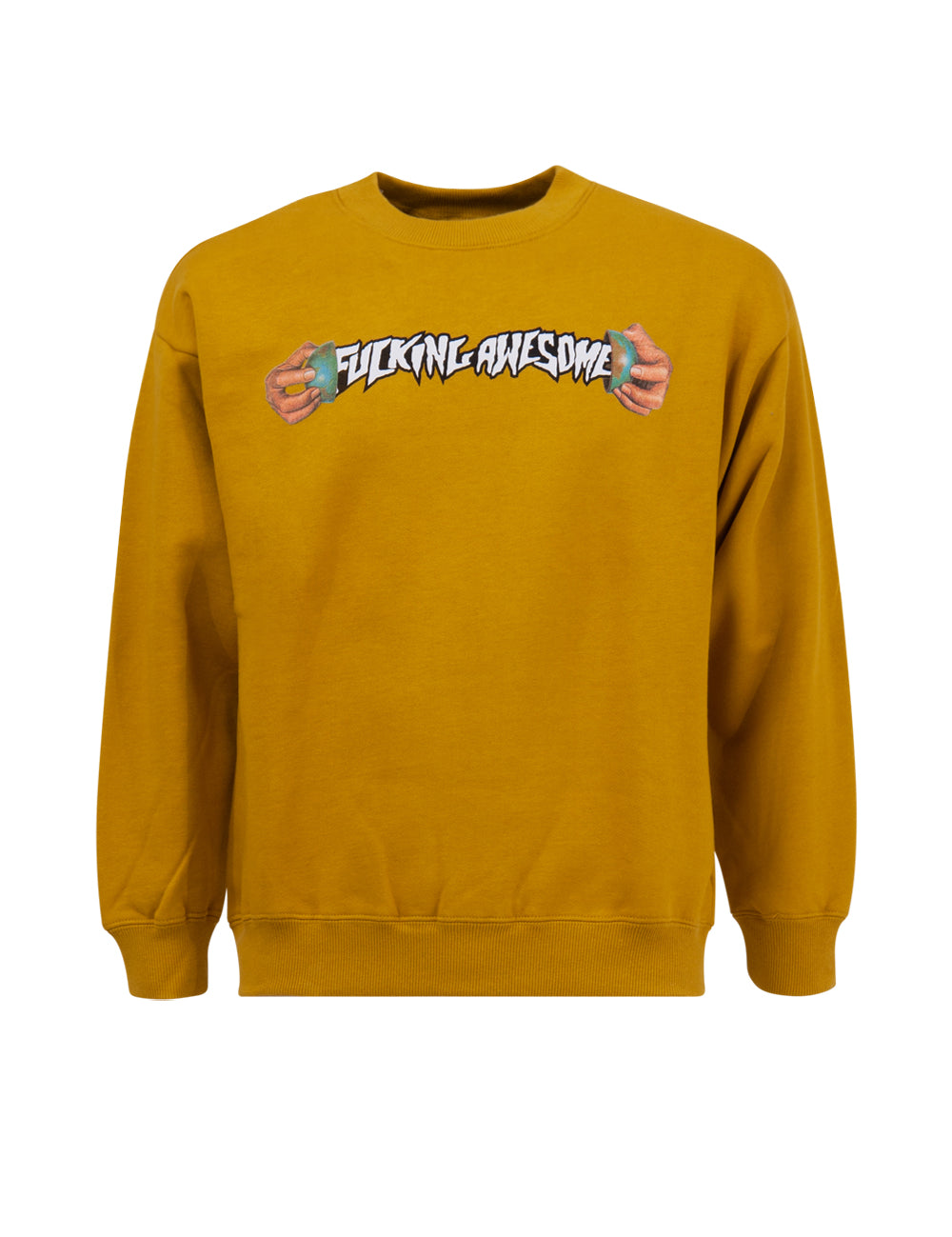 Fucking Awesome WORLD CUP CREWNECKMUSTARD