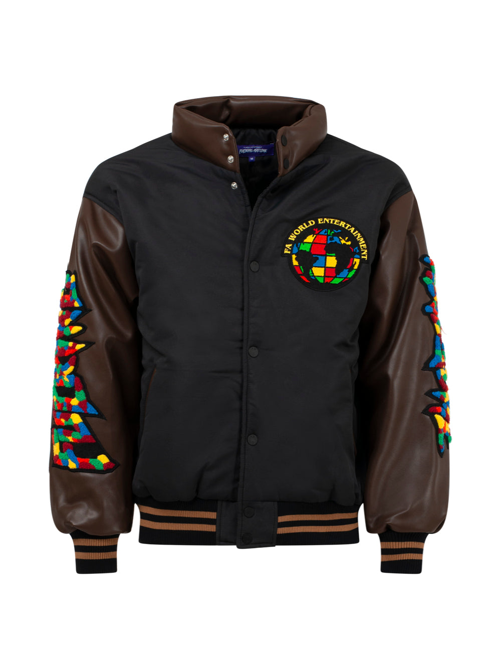Fucking Awesome GUM STAMP CHENNIELE VARSITY PUFFERBLK/BRWN