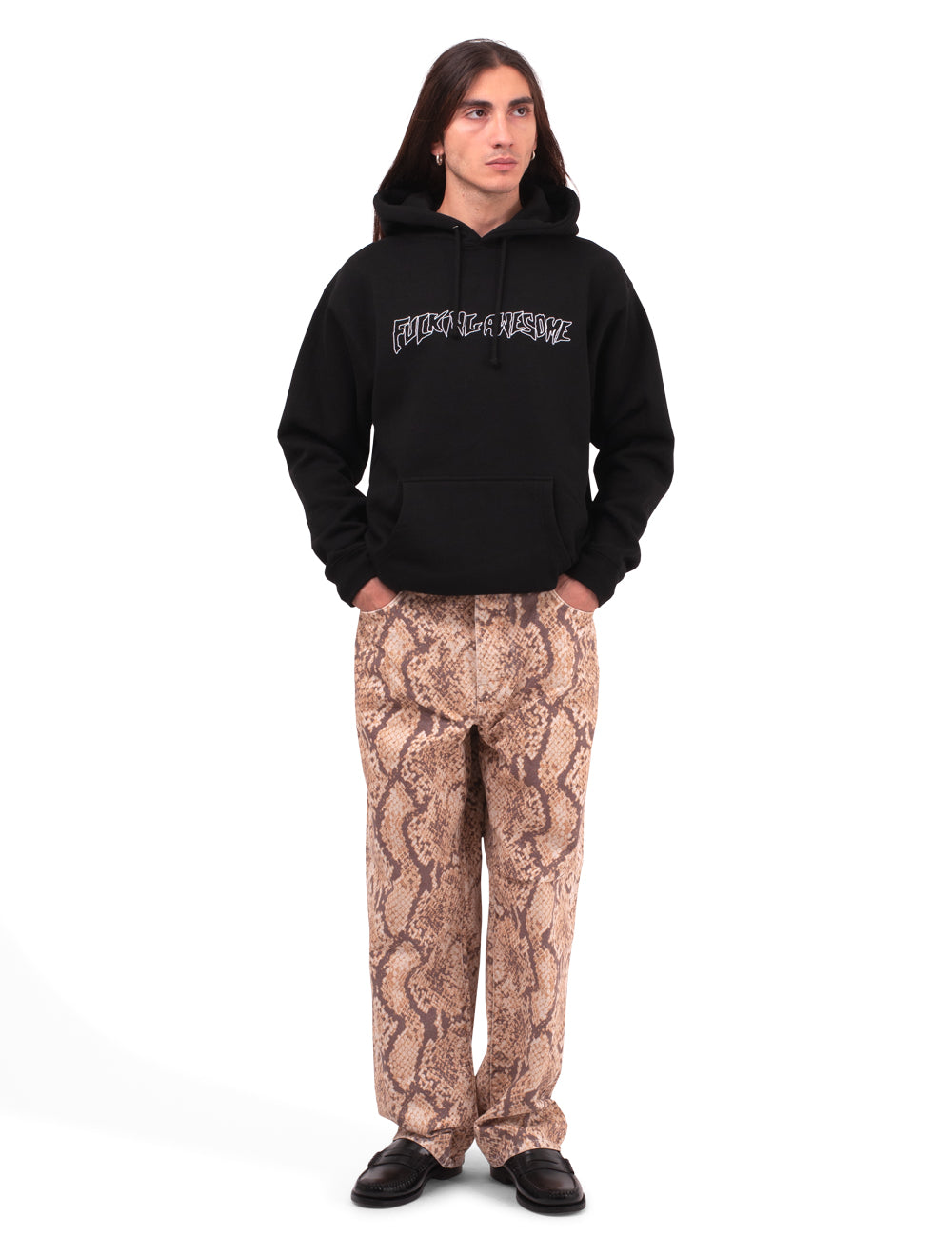 Fucking Awesome OUTLINE STAMP HOODIEBLK