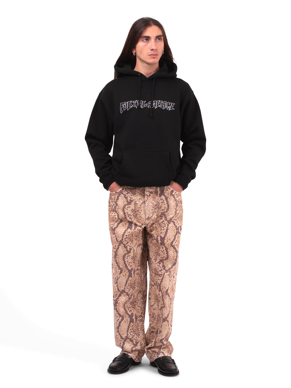 Fucking Awesome OUTLINE STAMP HOODIEBLK
