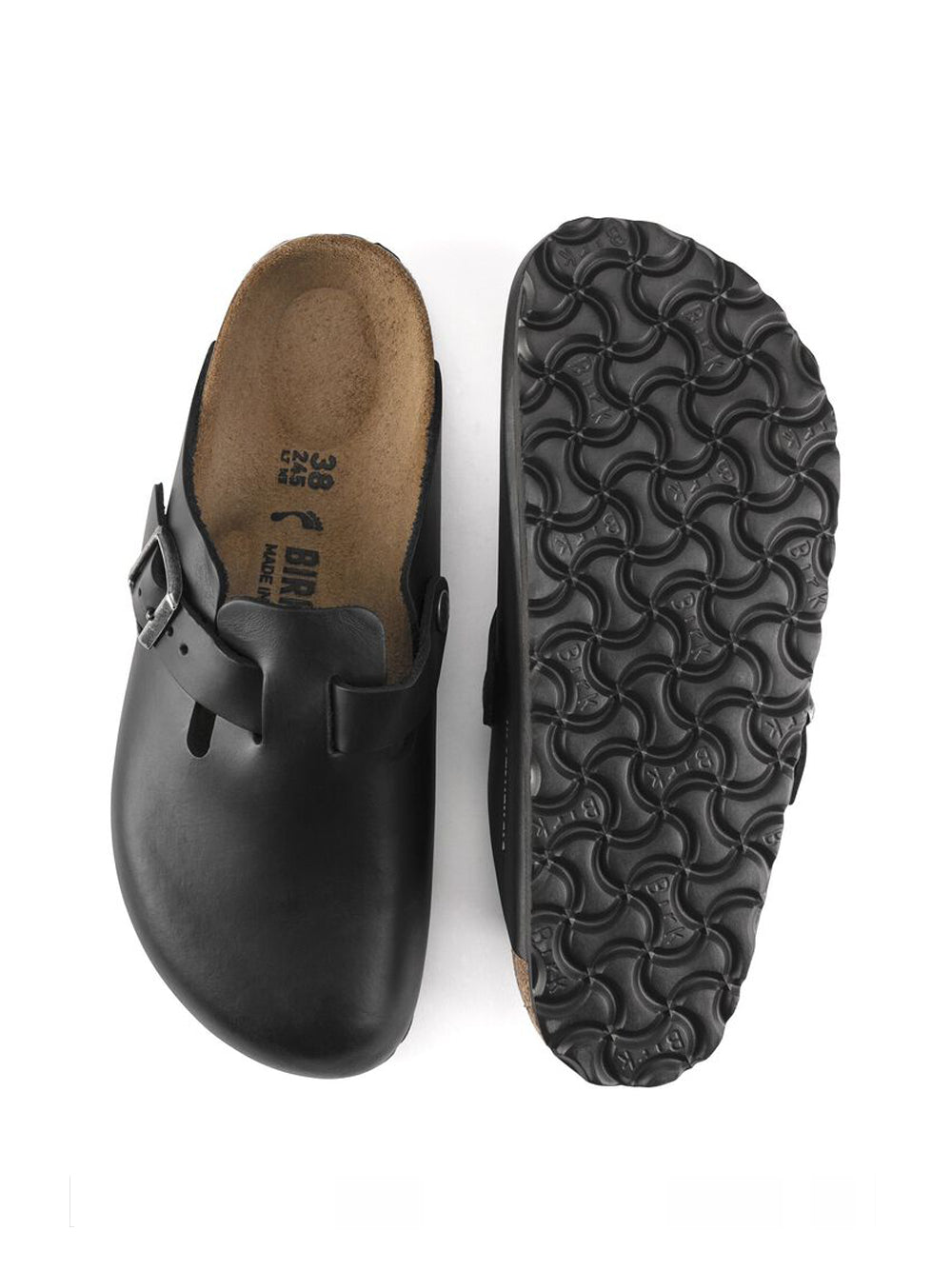 Birkenstock BOSTONOILED LTHR-BLACK