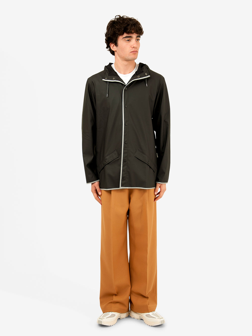 Rains JACKETBLK REFLECTIVE