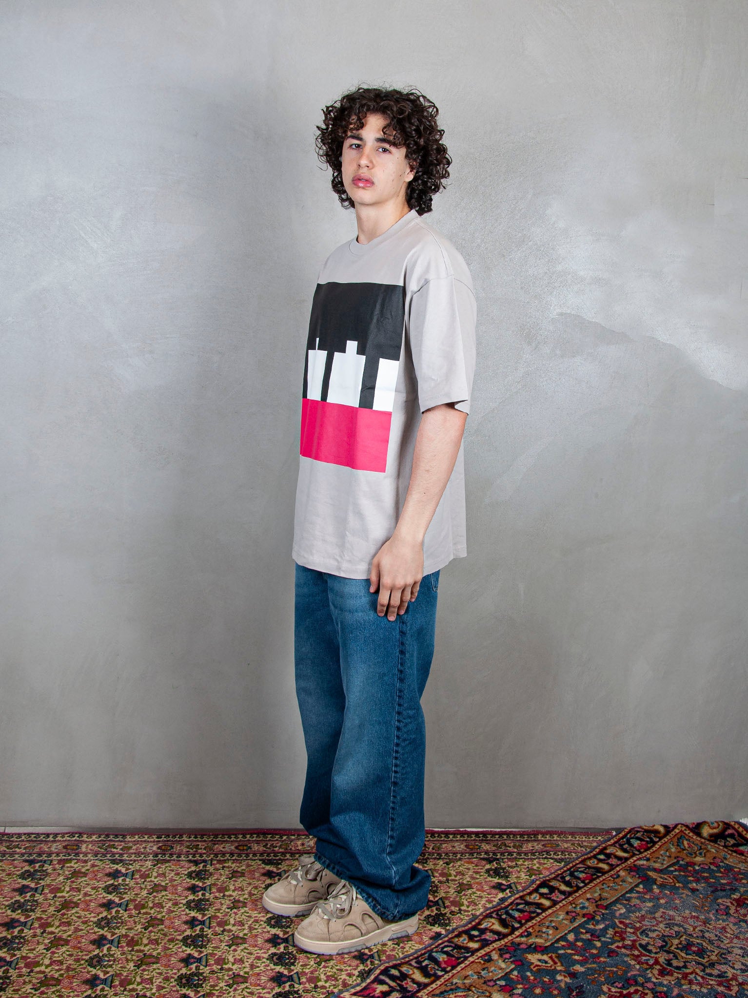 TTT TS005GREY/WHT/RED