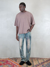 Hi Five T-Shirt <BR/>Dirty DIRTY TEE BROWN Hi Five 