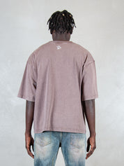 Hi Five T-Shirt <BR/>Dirty DIRTY TEE BROWN Hi Five 