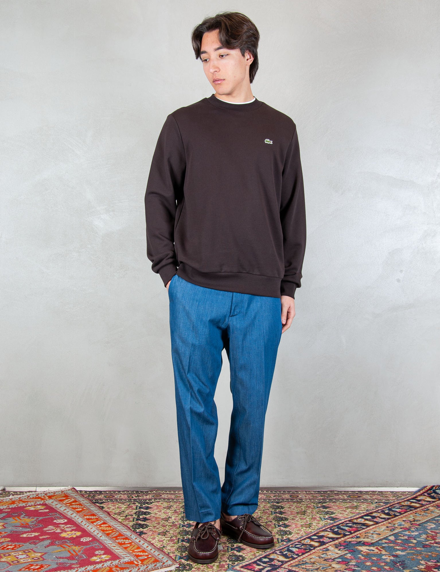 >Felpa Girocollo SH9801 3LA Lacoste 