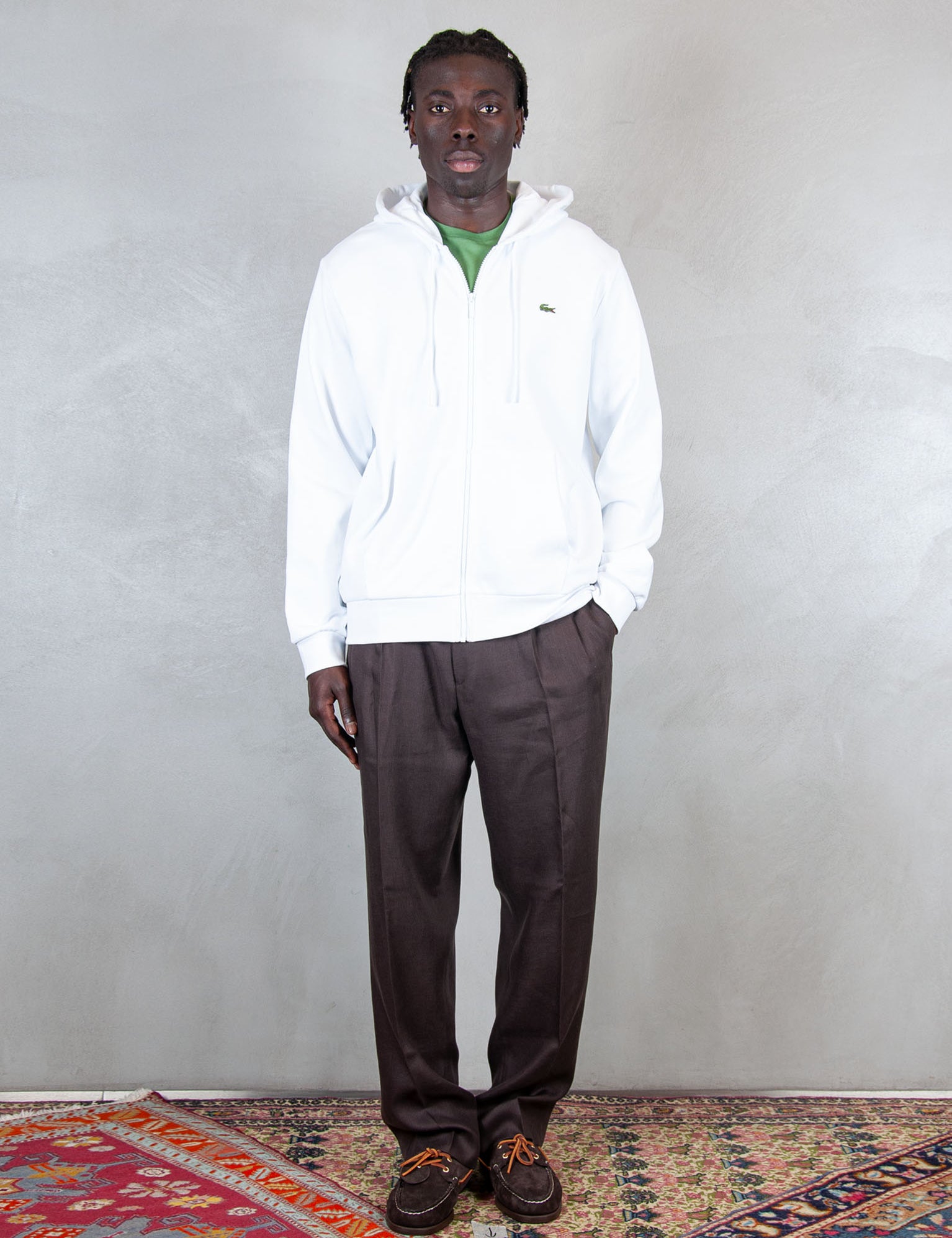 >Felpa Giubbotto Zip SH9809 001 Lacoste 