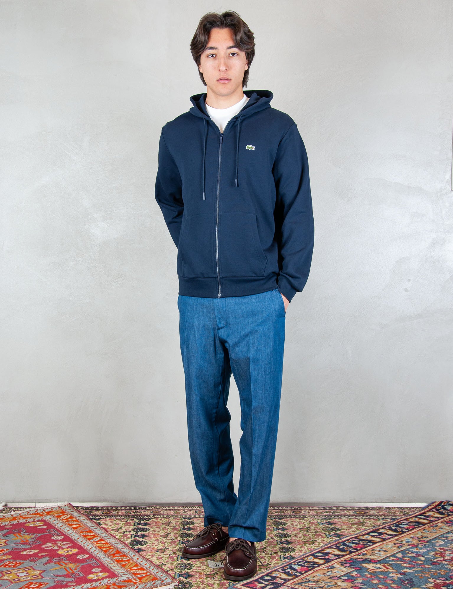 >Felpa Giubbotto Zip SH9809 166 Lacoste 