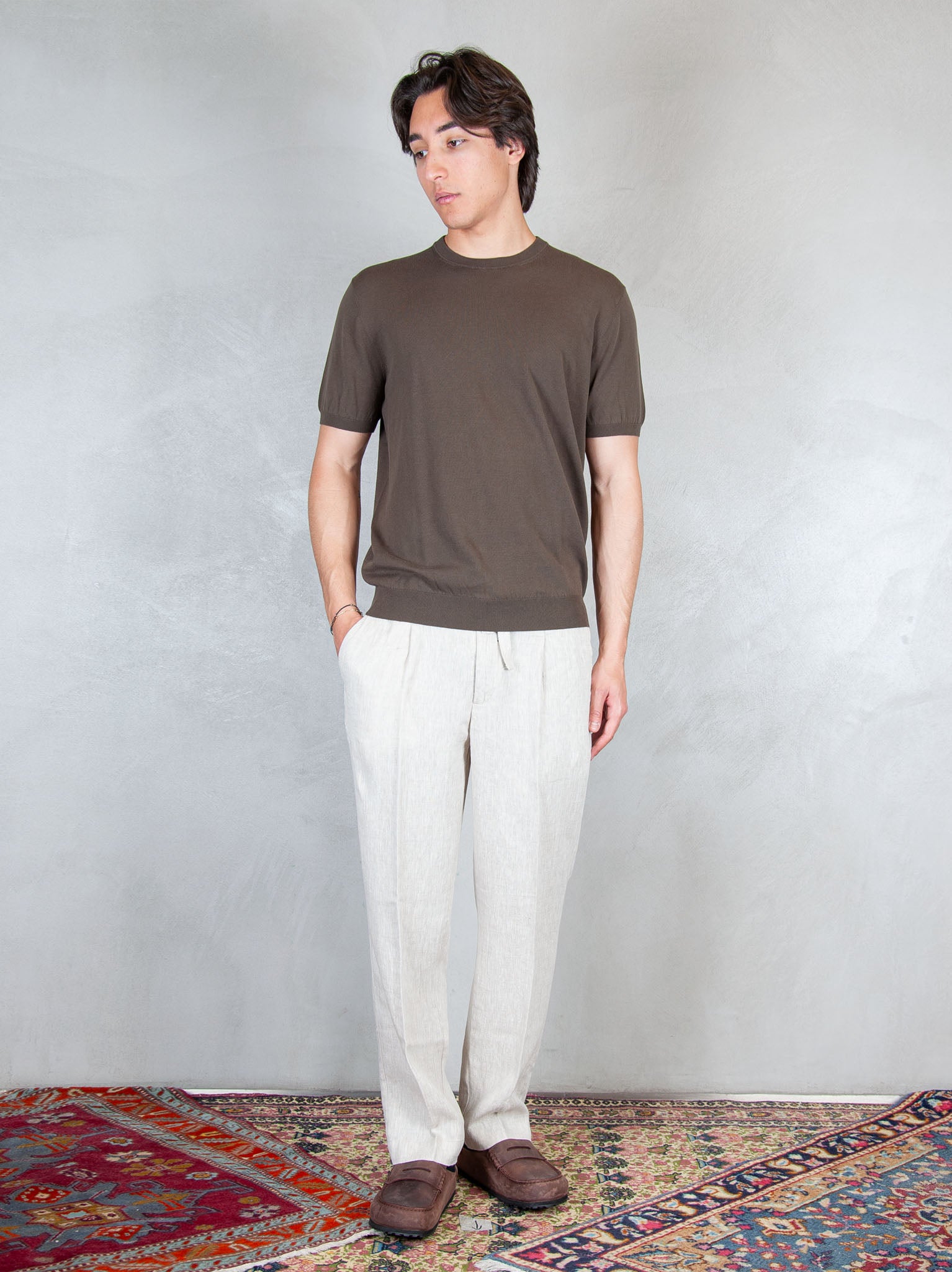 Seinse Pantaloni Coulisse Lino PSE1527 BEIGE Seinse 