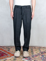 Seinse Pantaloni <BR/>Coulisse Lino PSE1527 NERO Seinse 