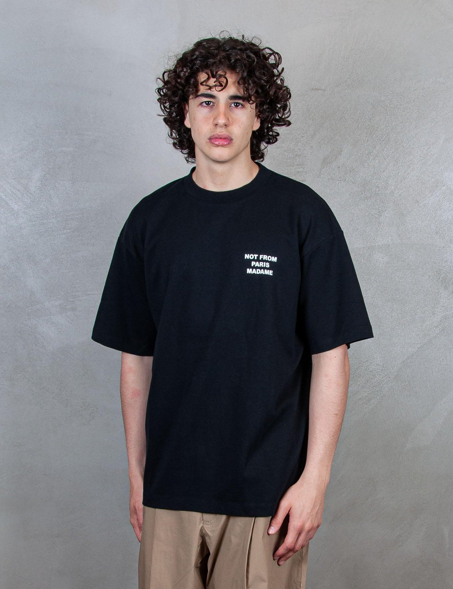 Le T-Shirt Slogan TS203-CO002 BL Drôle De Monsieur 