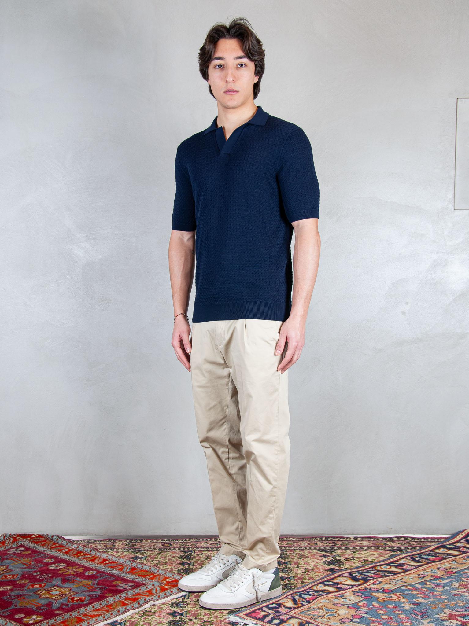 Luigi Gentile Maglia Polo Capri Aran Crochet LG1367 90 Luigi Gentile 