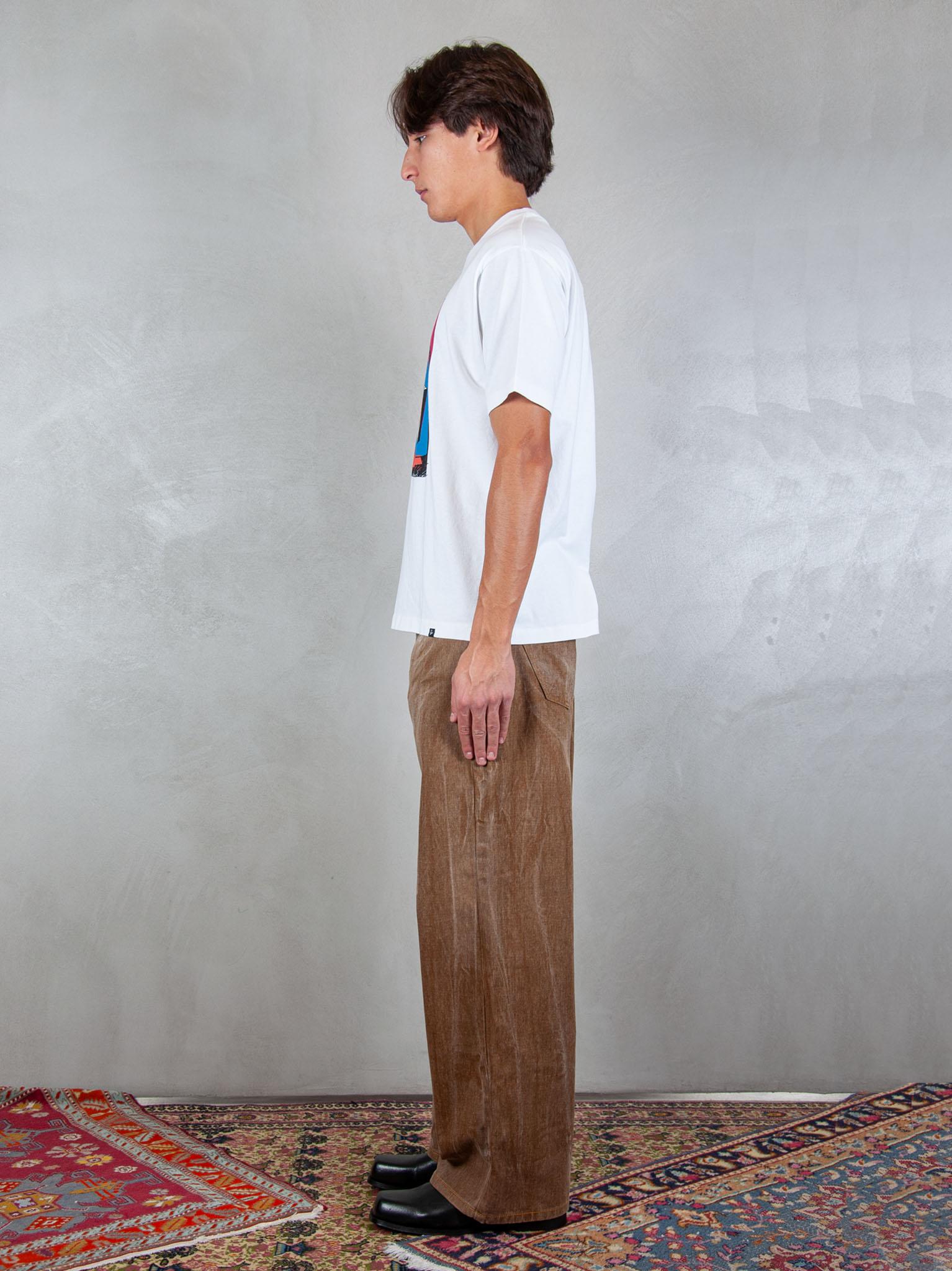 Parra T-shirt No Books tee 54105 WHITE Parra 