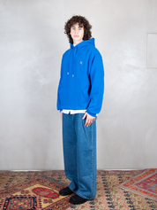 Ader Error Felpa <BR/>Semi Oversized Hoodie BMSGFYHD0101 BL-BLUE Ader Error 