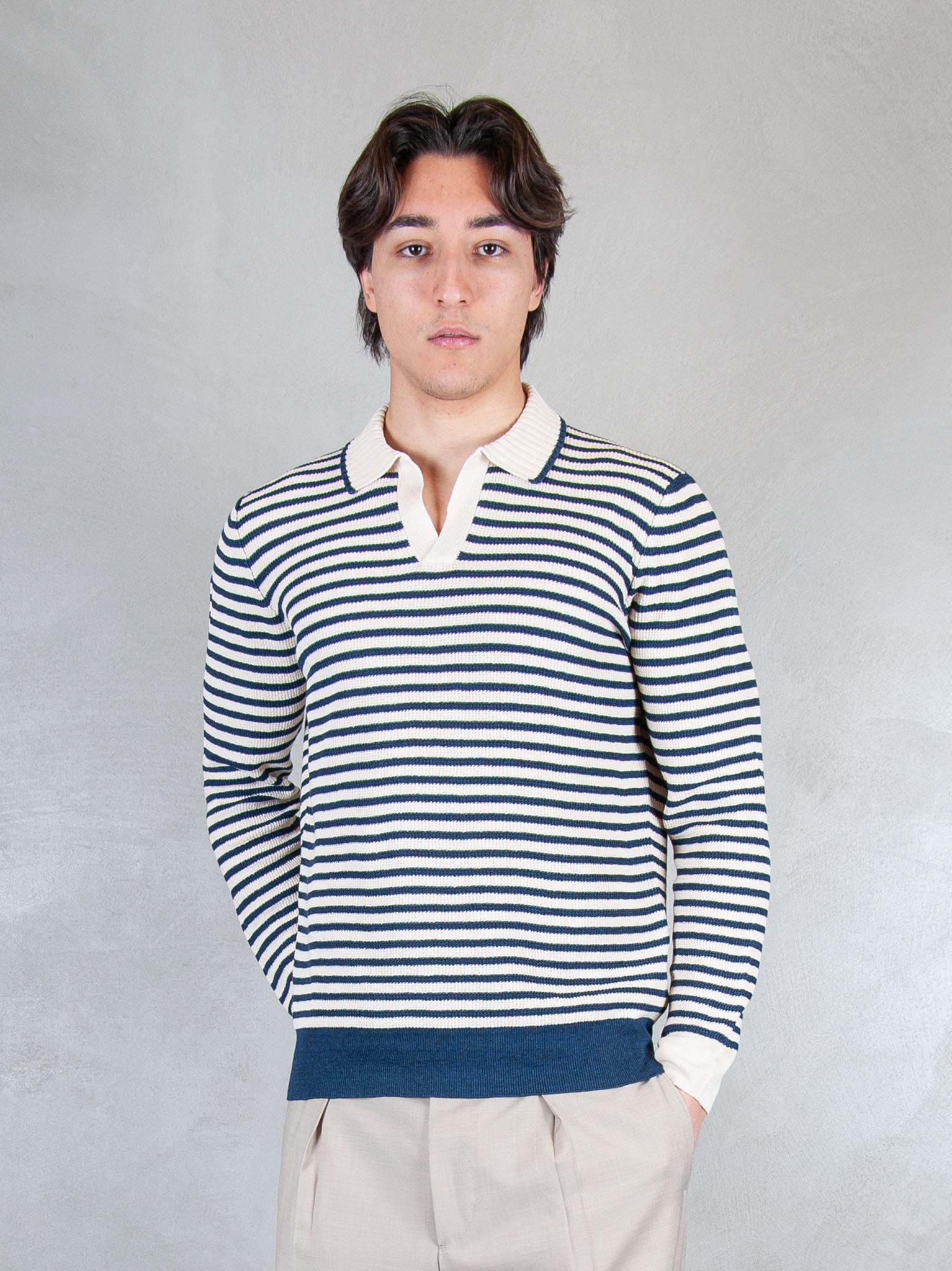 Raphael1966 Maglia Polo Capri Stripes 57150-18669 598 Raphael - Grnsas 