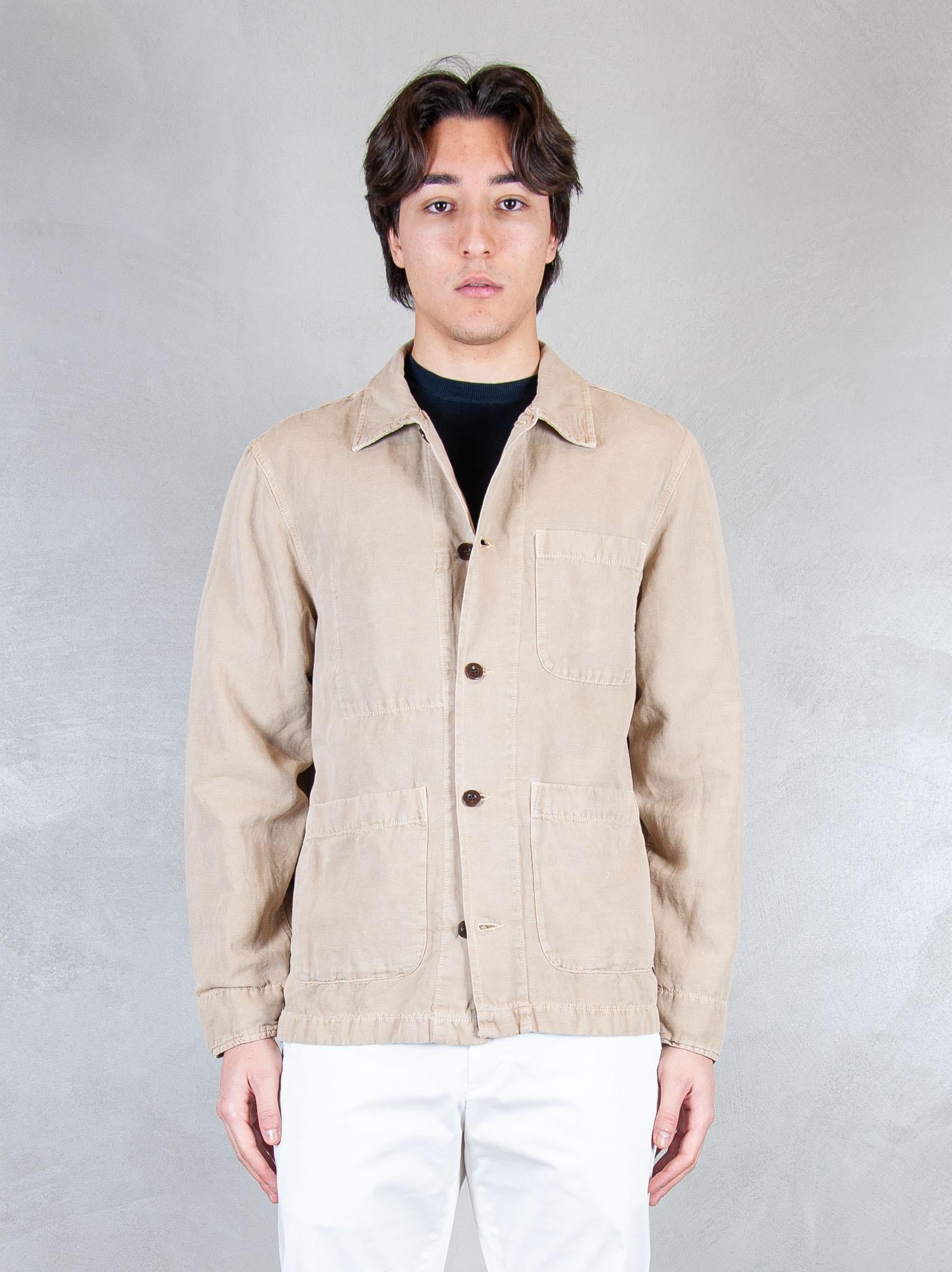 Chesapeak's Overshirt Saint Malò SAINT MALO CTN/LIN-SAND Chesapeak's 