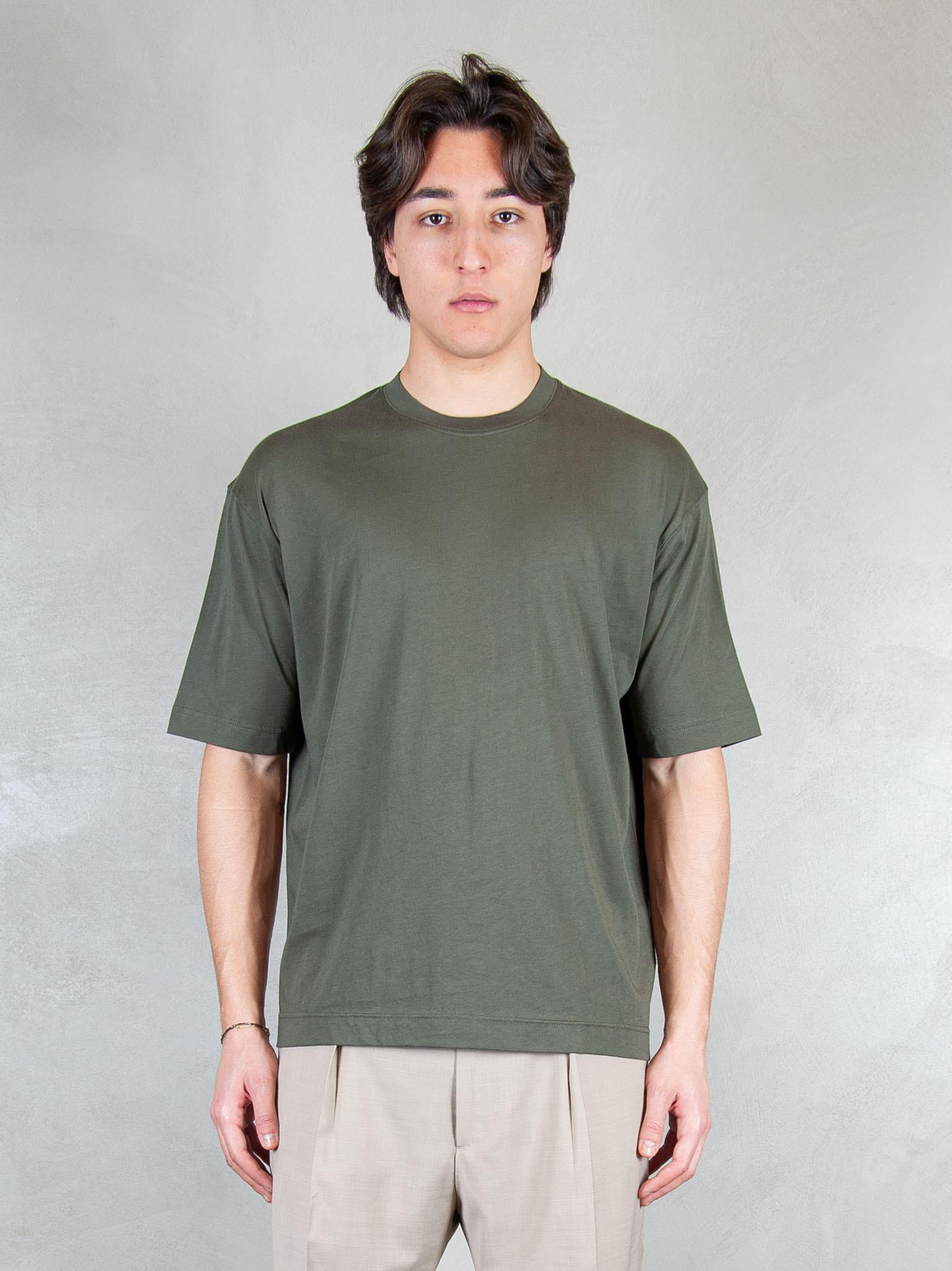 Raphael1966 Tshirt Basic Cotone Pima DK17106 MILITARE Raphael - Dkt 
