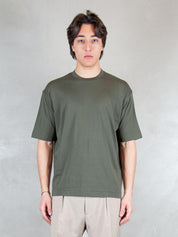 Raphael1966 Tshirt <BR/>Basic Cotone Pima DK17106 MILITARE Raphael - Dkt 