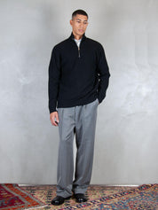 Diana Studio <BR/>Maglia half zip costa inglese DW24M070050 300 Diana Studio 