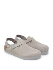 Birkenstock <BR/>Tokio Suede TOKIO SUEDE-STONE COIN Birkenstock 