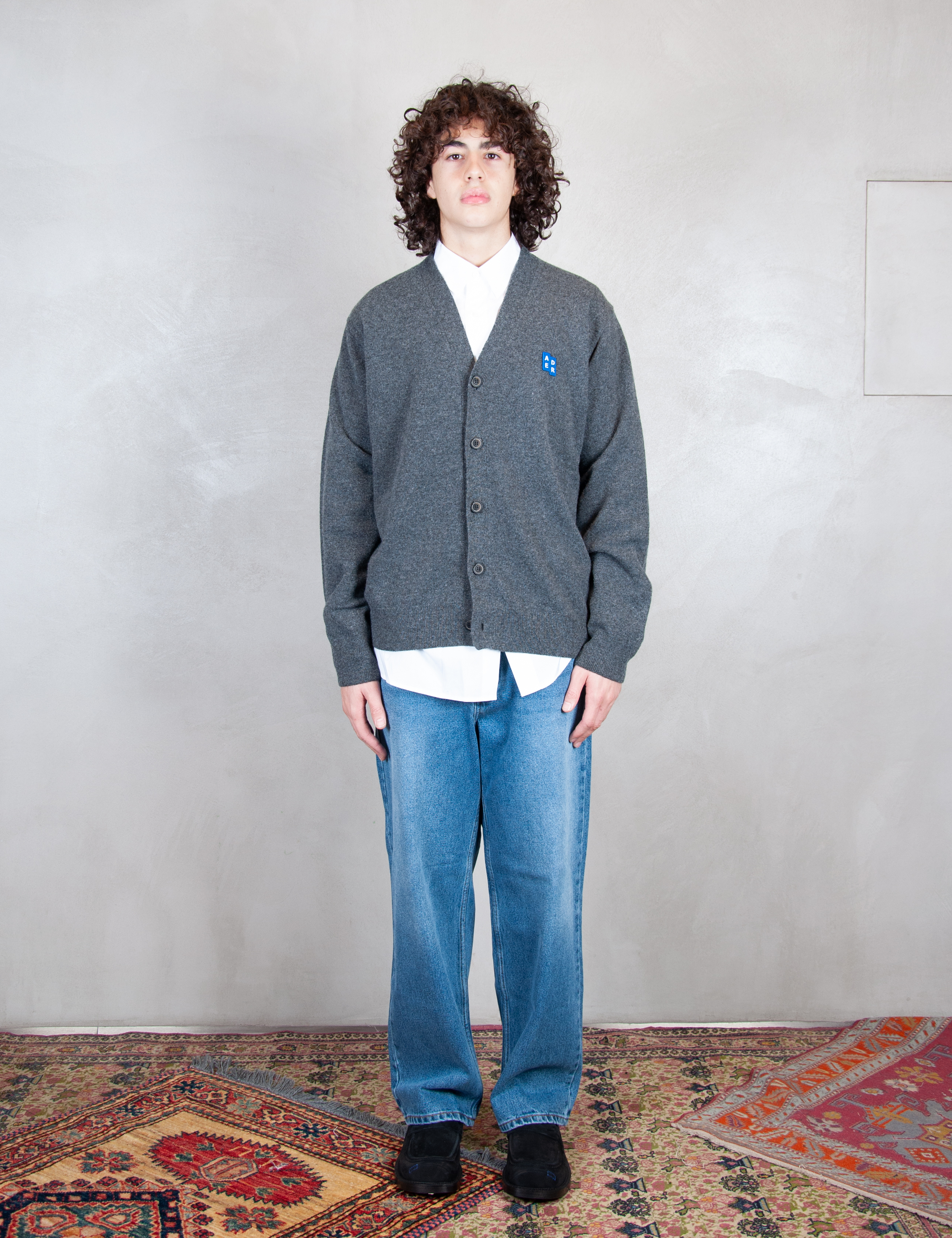 >Regular Cardigan BMSGFYKT0702 CC-CHARCOAL Ader Error 