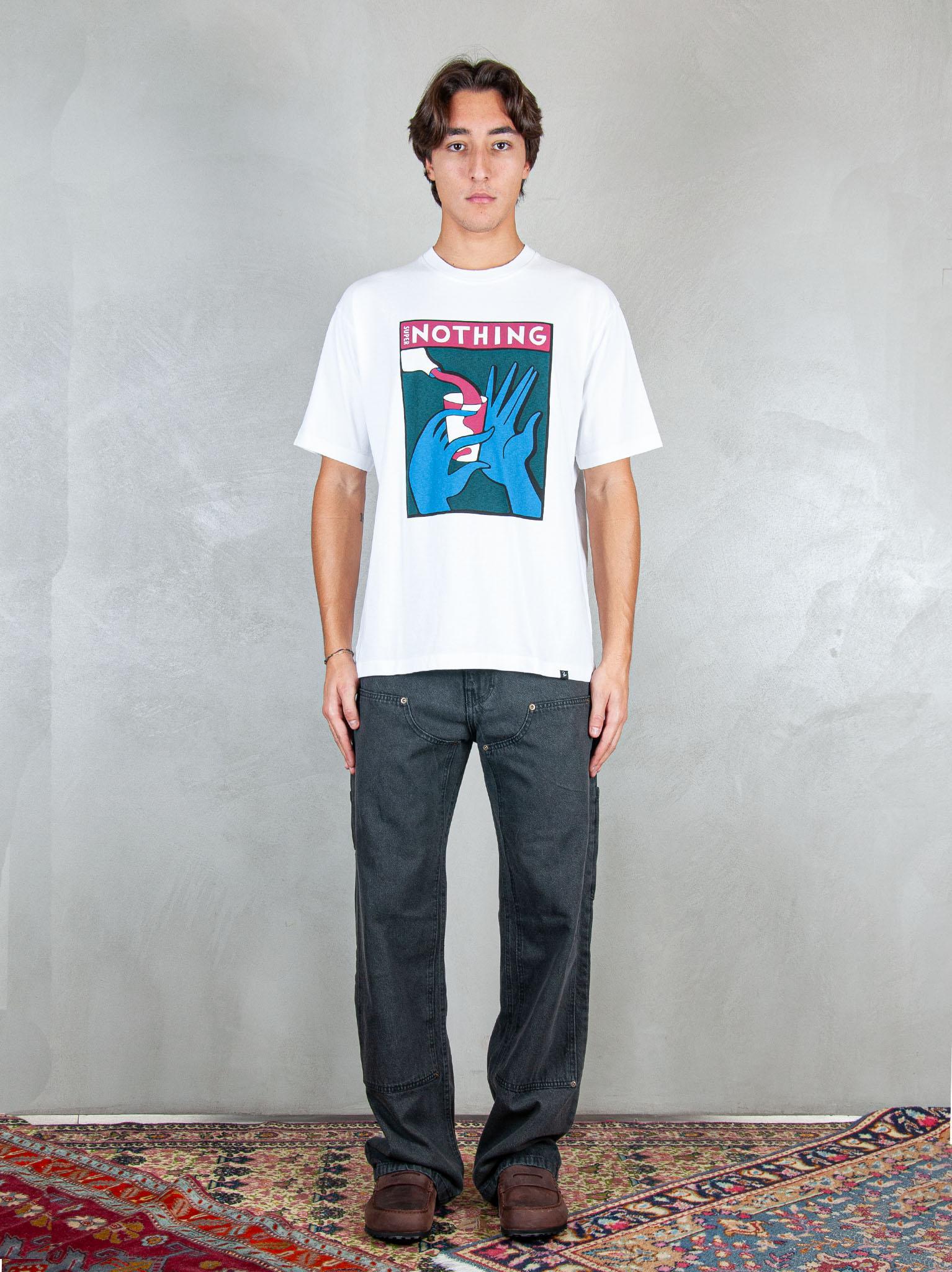 Parra T-shirt Super Nothing tee 54100 WHITE Parra 