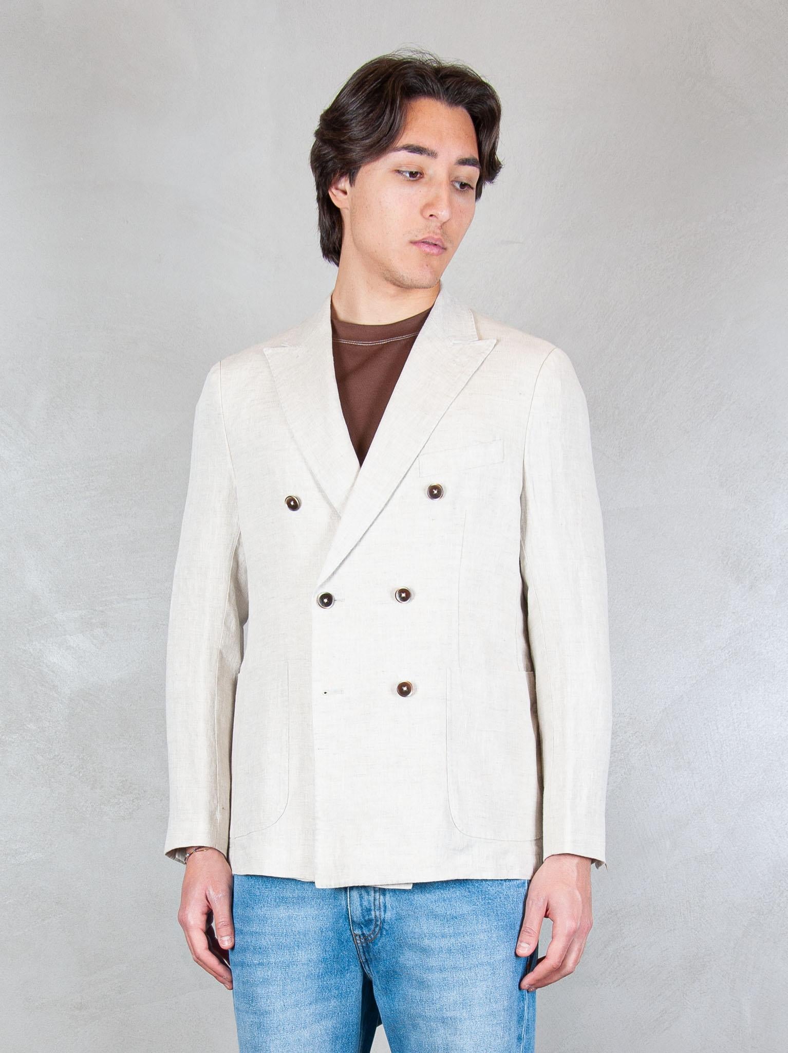 Seinse Giacca Doppiopetto Rever Lancia GAE1131 BEIGE Seinse 