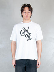 Parra T-shirt <BR/>End the loungechair 55160 WHITE Parra 