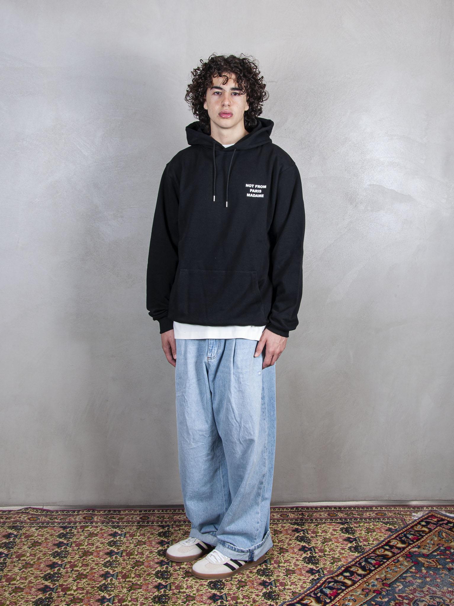 Le Hoodie Slogan HO162-CO127 BL Drôle De Monsieur 